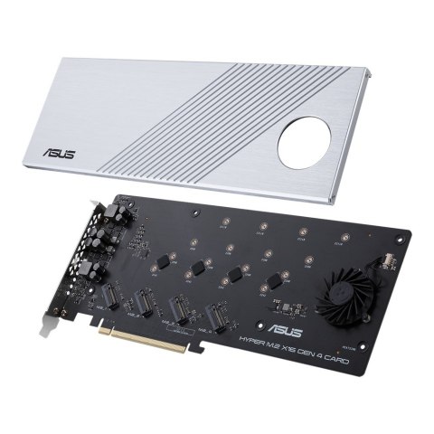 Kontroler ASUS Hyper M.2 PCIe 4.0 x16, 4x M.2 NVMe (2242/2260/2280/22110) GEN 4 Kontroler ASUS Hyper M.2 PCIe 4.0 x16, 4x M.2 NVMe (2242/2260/2280/22110) GEN 4