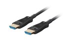 LANBERG KABEL HDMI M/M V2.1 20M 8K OPTYCZNY AOC CA-HDMI-30FB-0200-BK