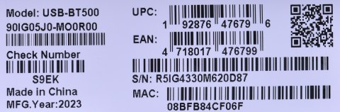 ASUS USB-BT500 network card Bluetooth 3 Mbit/s ASUS USB-BT500 network card Bluetooth 3 Mbit/s