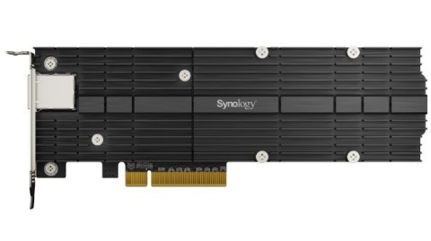 Synology E10M20-T1 combo adapter, 2x10GbE RJ45, 2 slots M.2 (2280/22110) for SSD, PCIe 3.0 x8 Synology E10M20-T1 combo adapter, 2x10GbE RJ45, 2 slots M.2 (2280/22110) for SSD, PCIe 3.0 x8