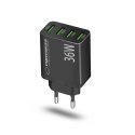 ESPERANZA ŁADOWARKA SIECIOWA 36W 4X USB-A QC 3.0 18W EZC107K