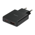 IBOX ŁADOWARKA UNIWERSALNA C-43 GAN PD30W SLIM USB A+C BLACK