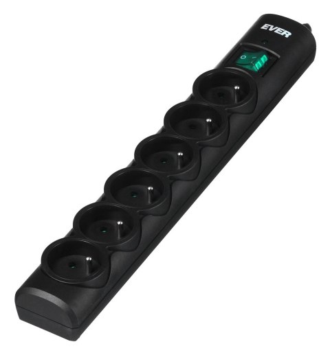 Listwa przeciwprzepięciowa Ever OPTIMA 5,0m (6 x UTE; 10 A; kolor czarny) (T/LZ08-OPT050/0000) Listwa przeciwprzepięciowa Ever OPTIMA 5,0m (6 x UTE; 10 A; kolor czarny) (T/LZ08-OPT050/0000)