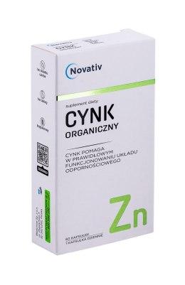 Novativ Cynk organiczny 60 kaps.