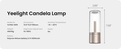 Lampka Ambient Yeelight Candela YLFWD-0019 Lampka Ambient Yeelight Candela YLFWD-0019