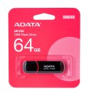 Pendrive ADATA UV150 AUV150-64G-RBK (64GB; USB 3.0; kolor czarny)