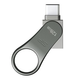 Pendrive Silicon Power Mobile C80 128GB Dual USB 3.1/Type-C Silver (SP128GBUC3C80V1S)