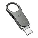 Pendrive Silicon Power Mobile C80 128GB Dual USB 3.1/Type-C Silver (SP128GBUC3C80V1S)