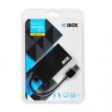 Hub IBOX USB 3.0 CZARNY 4-PORTY, SLIM IUH3F56 (4x USB 3.0; kolor czarny)