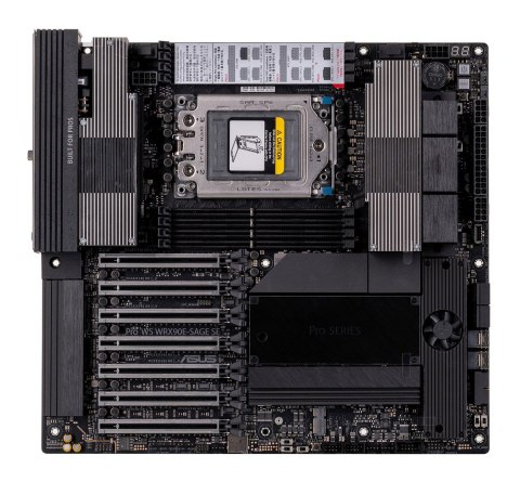 Płyta główna Asus Pro WS WRX90E-SAGE SE 1x sTR5 AMD ryzen Threadripper PRO 7000 SoC (8x DIMM, 4x SATA, 2x SlimSAS, 4xM.2, 2x10Gb Płyta główna Asus Pro WS WRX90E-SAGE SE 1x sTR5 AMD ryzen Threadripper PRO 7000 SoC (8x DIMM, 4x SATA, 2x SlimSAS, 4xM.2, 2x10Gb