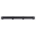 Q-LANTEC Patch panel UTP kat.6, 24 porty złącza LSA 1U