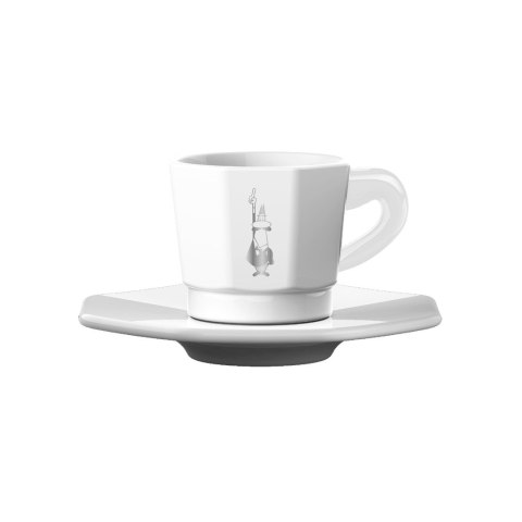Bialetti Zestaw 4 filiżanek z podstawką - Biały (4 sztuki) Bialetti Zestaw 4 filiżanek z podstawką - Biały (4 sztuki)