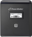 POWER WALKER UPS LINE-IN VI 1000 LCD 1000VA, 2X SCHUKO+2X IEC C13, RJ11/45, USB, LCD