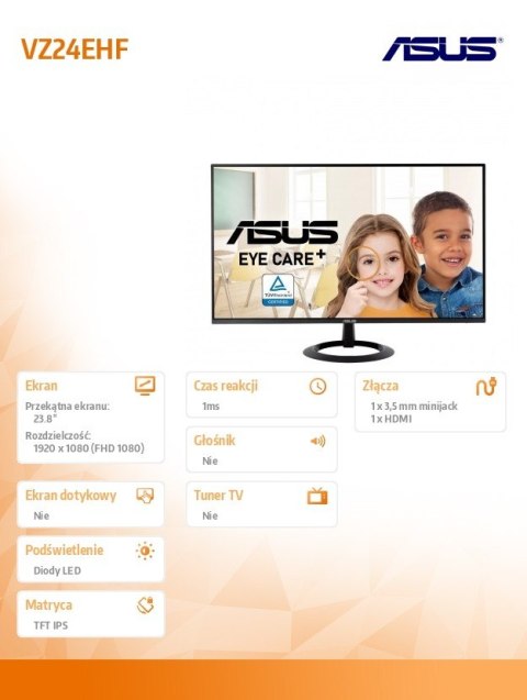 Monitor 24 cale VZ24EHF IPS FHD 100Hz HDMI Monitor 24 cale VZ24EHF IPS FHD 100Hz HDMI