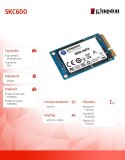 Dysk SSD SKC600 256GB mSATA 550/500 MB/s