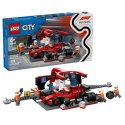 LEGO CITY 60443 F1 Pit stop i mechanicy z bolidem Ferrari