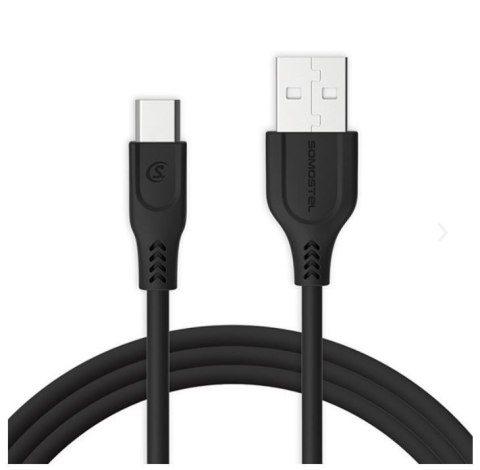 SOMOSTEL KABEL TYP-C POWERLINE FAST CHARGE 3.1A 2M SMS-BT02 CZARNY SOMOSTEL KABEL TYP-C POWERLINE FAST CHARGE 3.1A 2M SMS-BT02 CZARNY