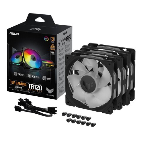 Wentylator ASUS TUF Gaming TR120 ARGB REVERSE BLACK 3IN1 Wentylator ASUS TUF Gaming TR120 ARGB REVERSE BLACK 3IN1