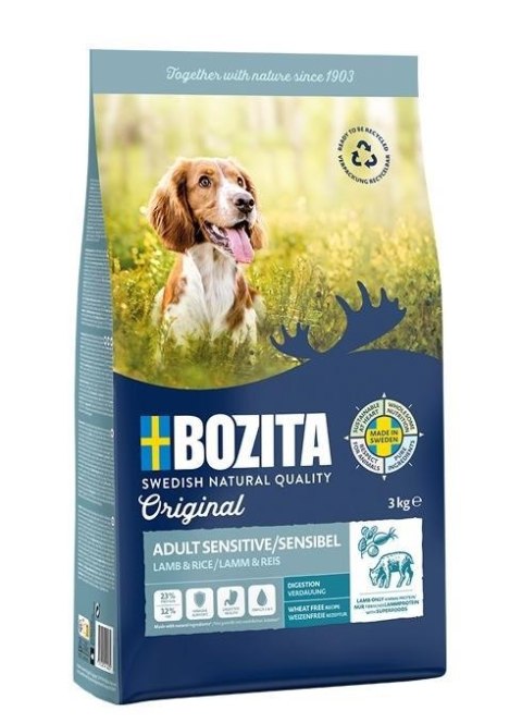 Bozita Original Adult Sensitive Digestion Lamb - 3kg Bozita Original Adult Sensitive Digestion Lamb - 3kg