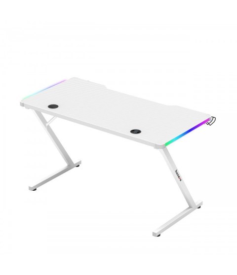 Biurko gamingowe Huzaro Hero 2.5 White RGB Biurko gamingowe Huzaro Hero 2.5 White RGB