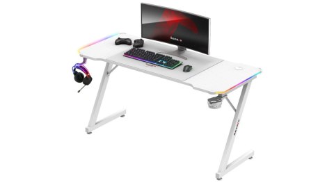 Biurko gamingowe Huzaro Hero 3.3 White RGB Biurko gamingowe Huzaro Hero 3.3 White RGB