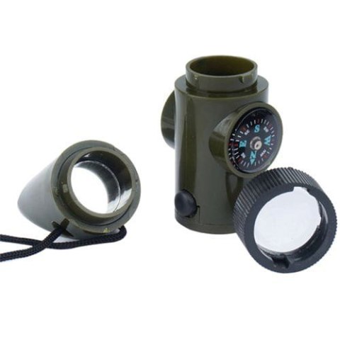 Gwizdek survivalowy Mil-Tec 6w1 - Zielony 16328401 Gwizdek survivalowy Mil-Tec 6w1 - Zielony 16328401
