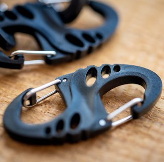 Zestaw karabińczyków Mil-Tec S-Hook - Czarny Zestaw karabińczyków Mil-Tec S-Hook - Czarny