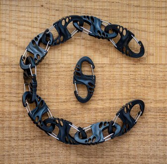 Zestaw karabińczyków Mil-Tec S-Hook - Czarny Zestaw karabińczyków Mil-Tec S-Hook - Czarny