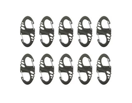 Zestaw karabińczyków Mil-Tec S-Hook - Zielony Zestaw karabińczyków Mil-Tec S-Hook - Zielony