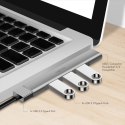 Smukły HUB USB-C do 1x USB-A 3.0 3xUSB-A 2.0