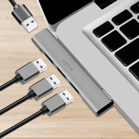 Smukły HUB USB-C do 1x USB-A 3.0 3xUSB-A 2.0 Smukły HUB USB-C do 1x USB-A 3.0 3xUSB-A 2.0