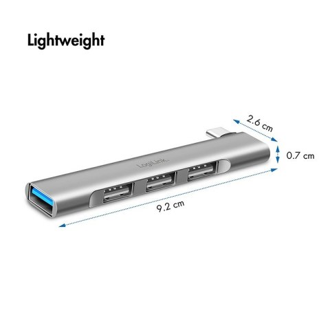 Smukły HUB USB-C do 1x USB-A 3.0 3xUSB-A 2.0 Smukły HUB USB-C do 1x USB-A 3.0 3xUSB-A 2.0