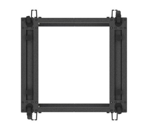 Open rack 19" 12U 600x600-1100 regulowany czarny Open rack 19" 12U 600x600-1100 regulowany czarny